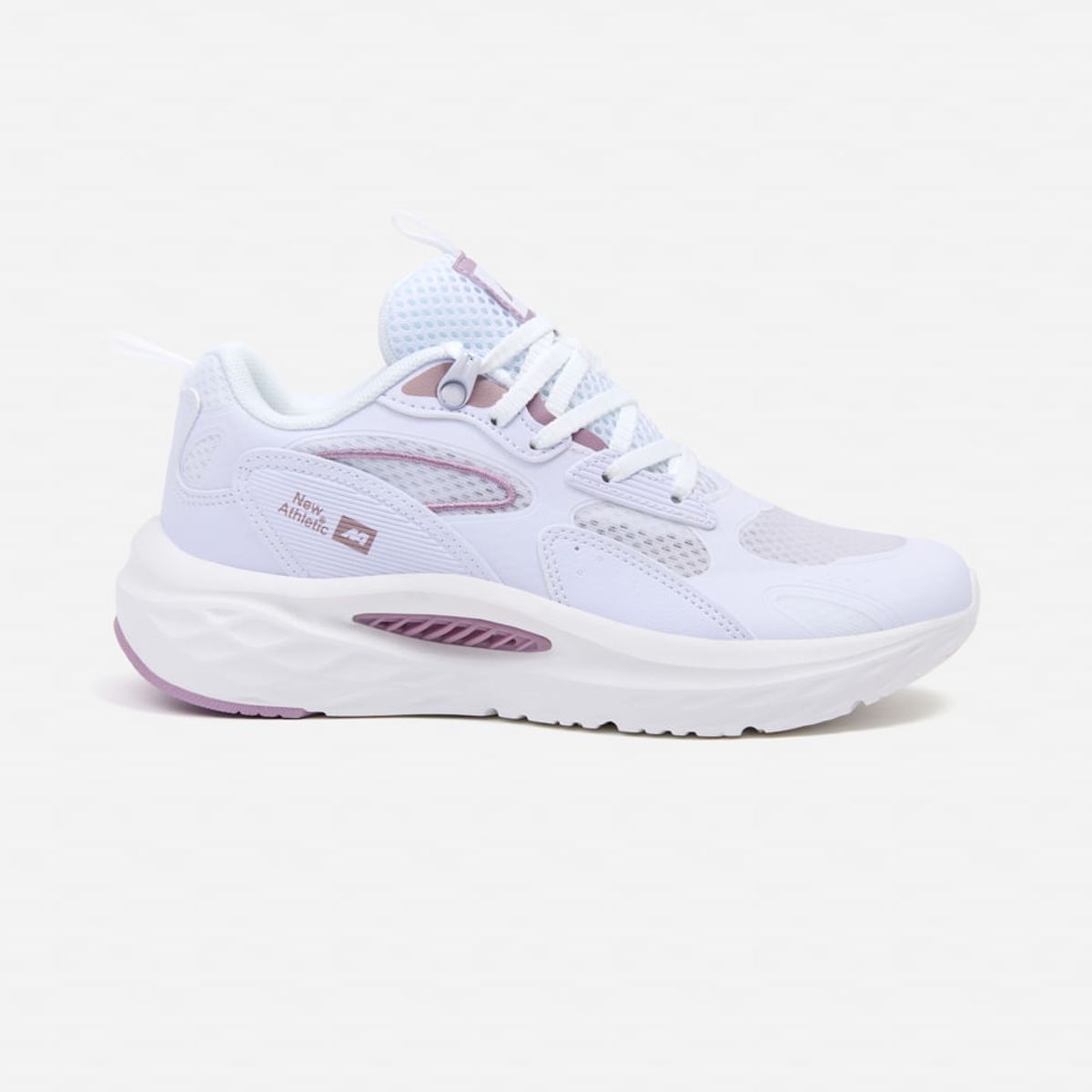 NEW ATHLETIC - Zapatillas New Athletic Lifestyle Chunky172 Blanco Con Lila Mujer