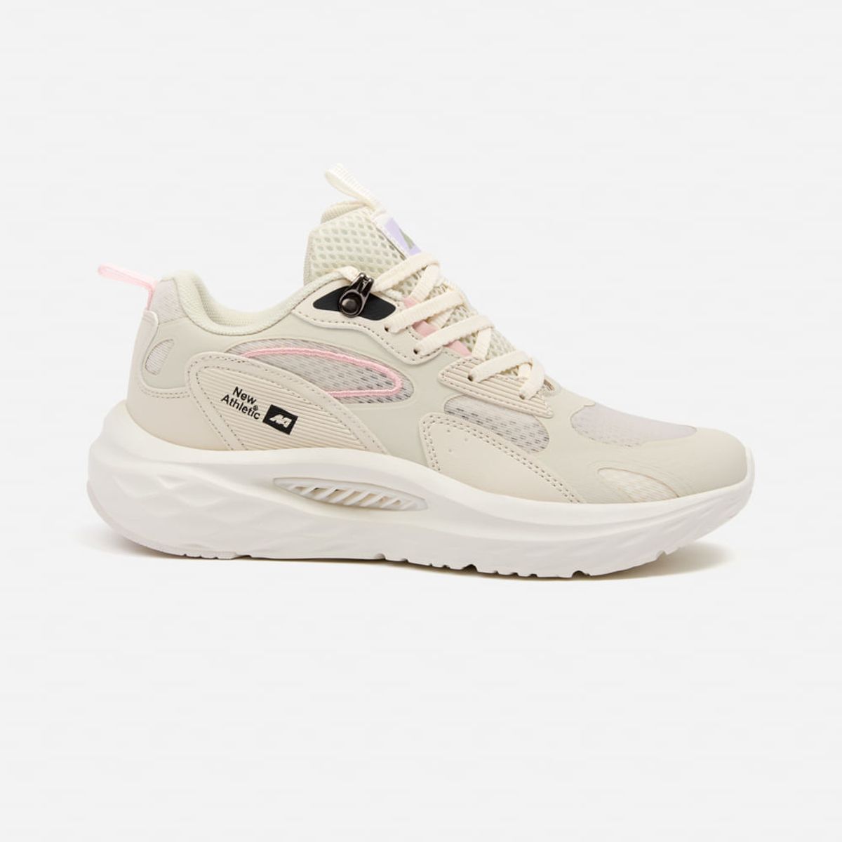 NEW ATHLETIC - Zapatillas New Athletic Lifestyle Chunky172 Beige Con Rosado Mujer
