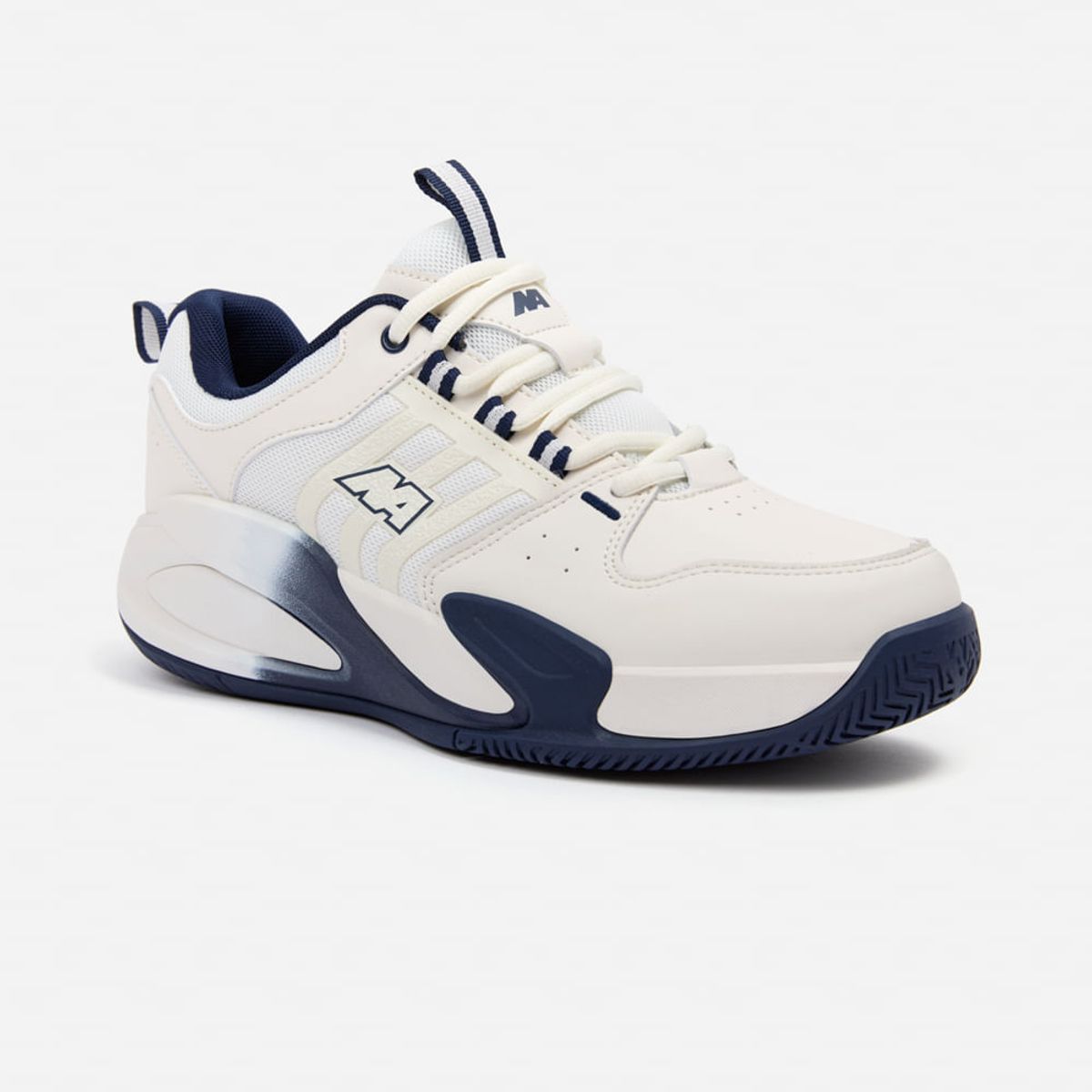 NEW ATHLETIC - Zapatillas New Athletic Tennis Streeth27 Crema Con Azul Oscuro Hombre