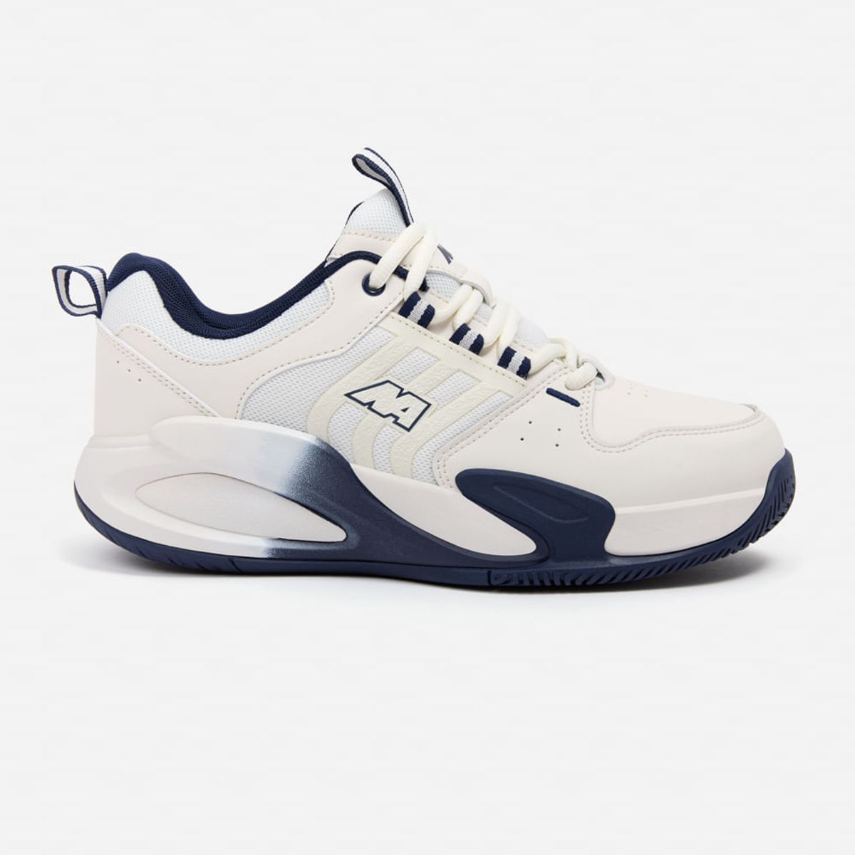 NEW ATHLETIC - Zapatillas New Athletic Tennis Streeth27 Crema Con Azul Oscuro Hombre