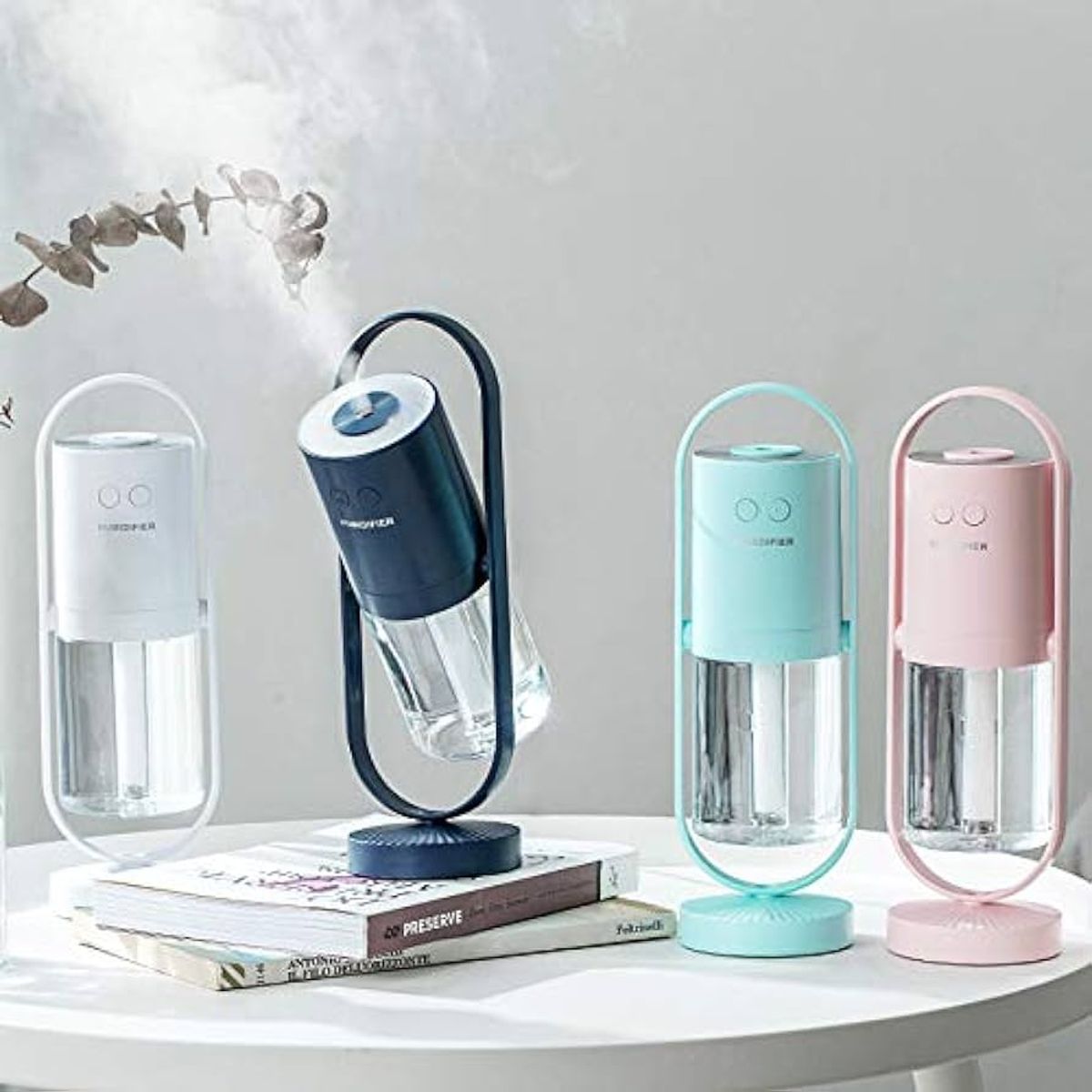 Humidificador USB con lámpara de proyector giratoria 360°, marca GENERICO - Foto Principal