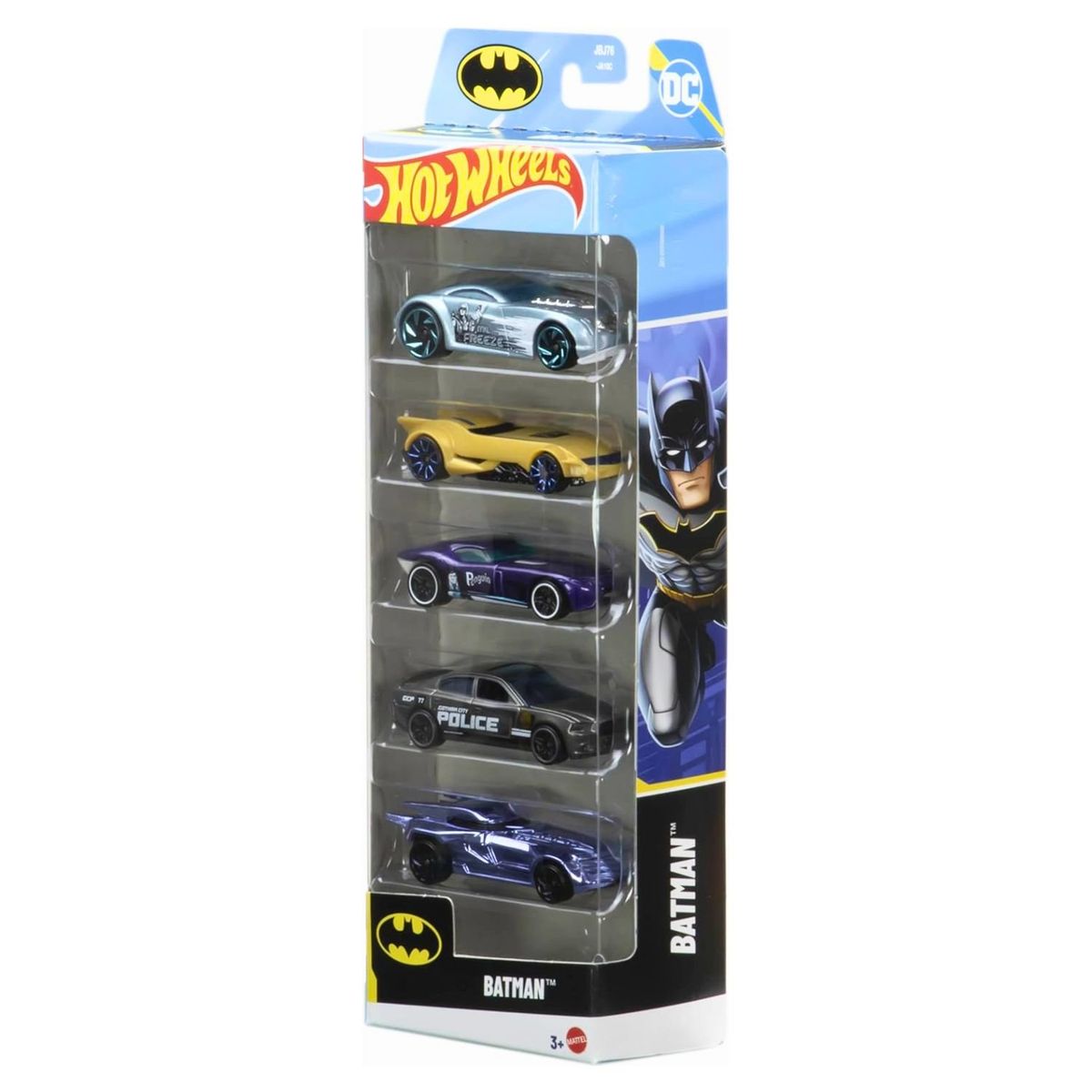 HOT WHEELS - Pack  x5 Autos Hot Wheels Colección Batman