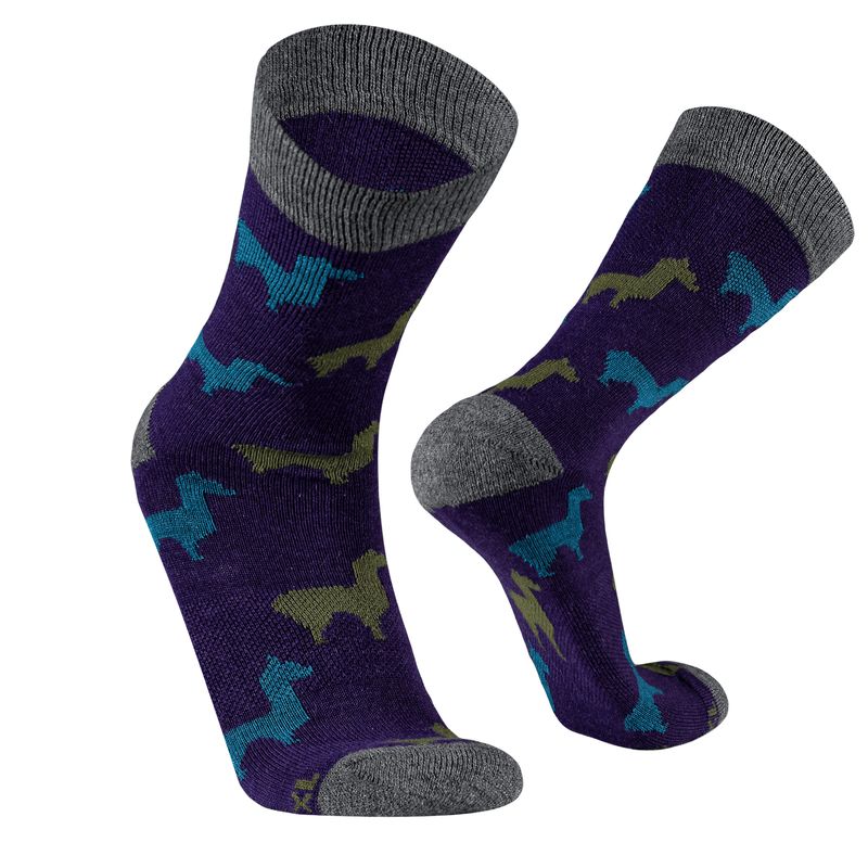 SILVERA NANOTECH - Medias vestir de alpaca merino térmicas trekking para hombre y mujer