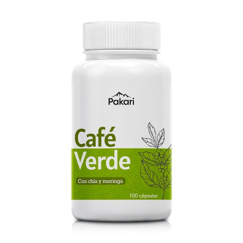 GENERICO - Café Verde, Chía y Moringa - Energía (100 Cápsulas) - Pakari