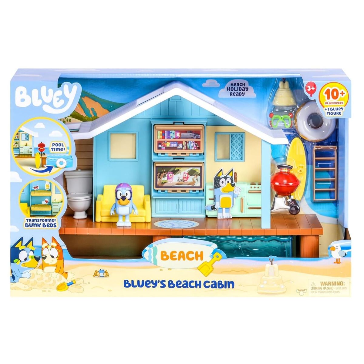 BLUEY - Casa de Playa Bluey con más de 10 Accesorios