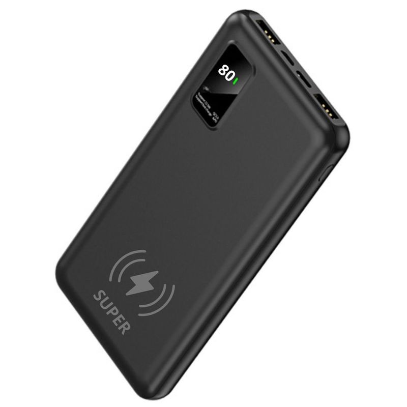 GENERICO - Power Bank 30000mAh Carga Inalámbrica 45W XTREME Batería Externa CP03