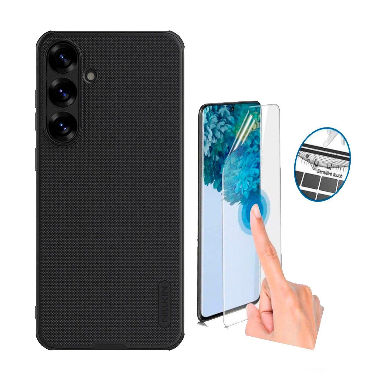 NILLKIN - Case Compatible con S25 Plus Frosted Shield + Mica Hidrogel Hd