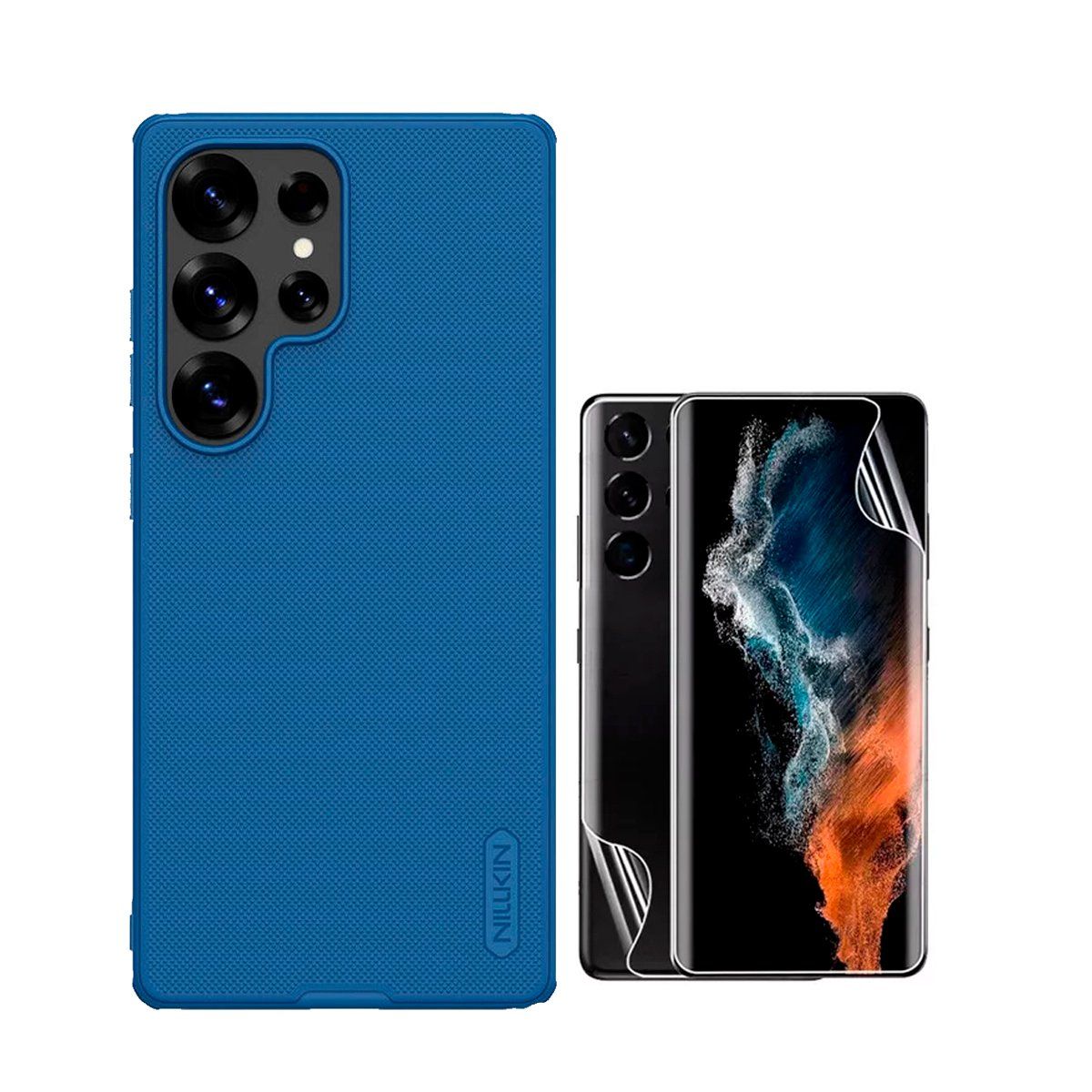 NILLKIN - Funda para S25 Ultra Nillkin Frosted + Hidrogel Mate Ambos Lados