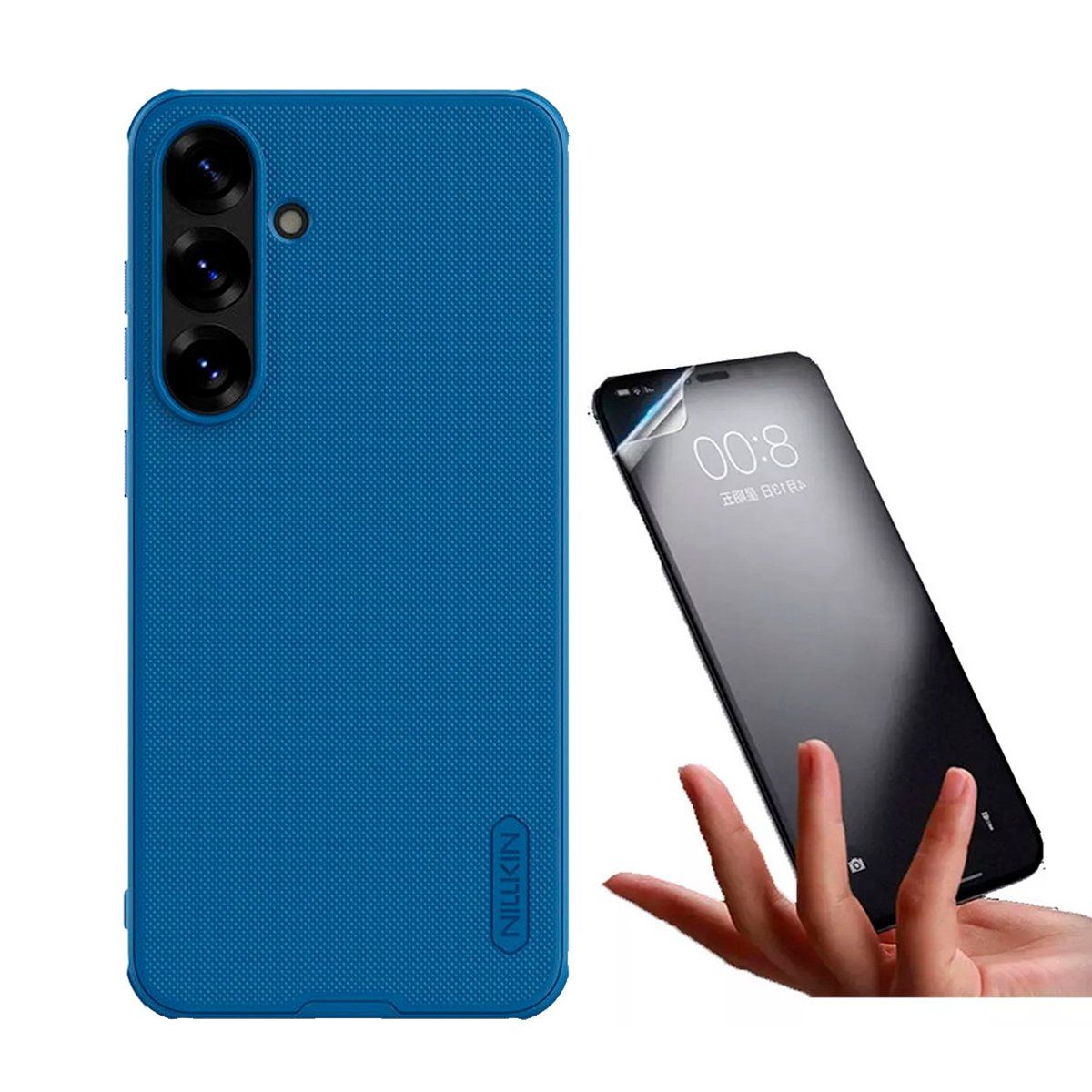 NILLKIN - Funda para Samsung S25 Super Frosted Shield + Mica Hidrogel Mate