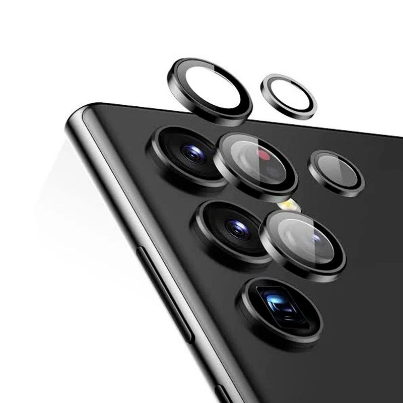 GENERICO - Protector De Camara compatible con S25 Ultra Negro