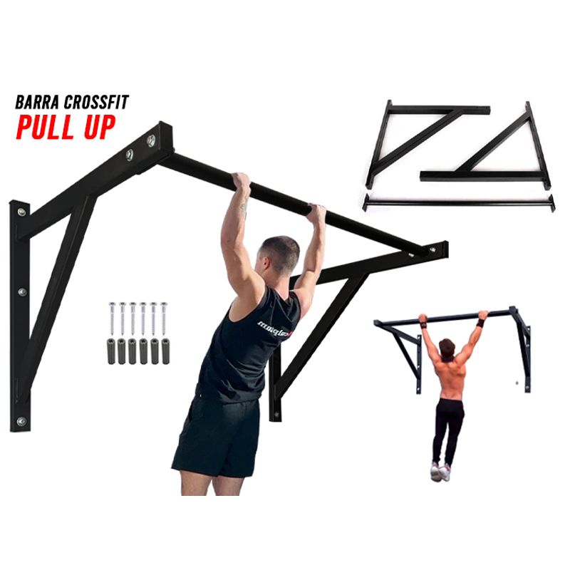 HOLGU - Barra Dominadas Crossfit Pull Up Reforzada Pro MAS GUANTES