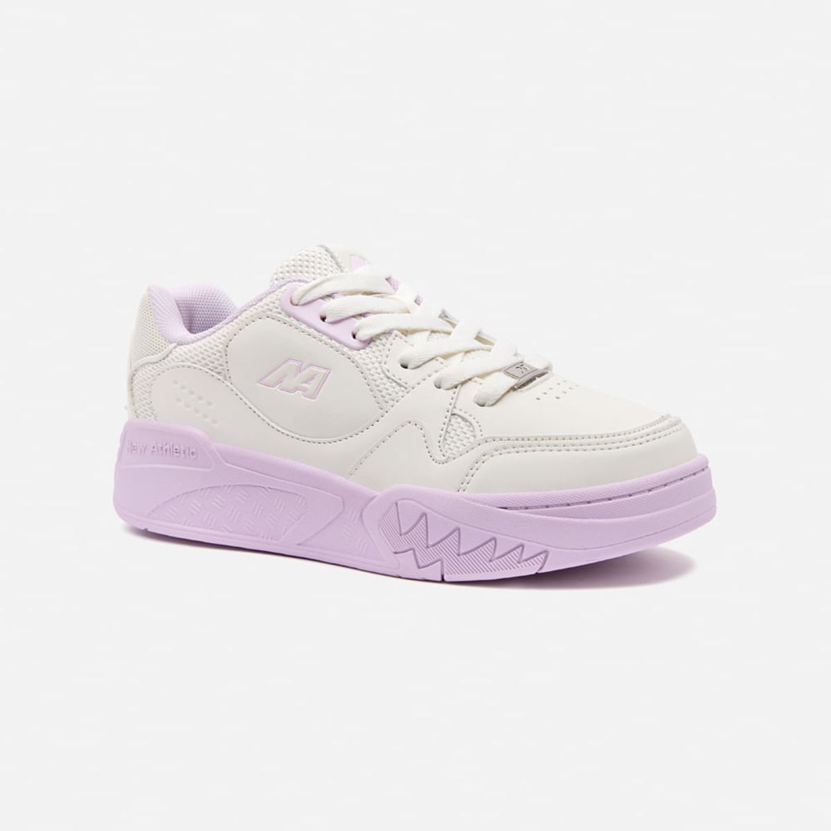 NEW ATHLETIC - Zapatillas New Athletic Skateboarding Kuel103 Crema Con Lila Mujer