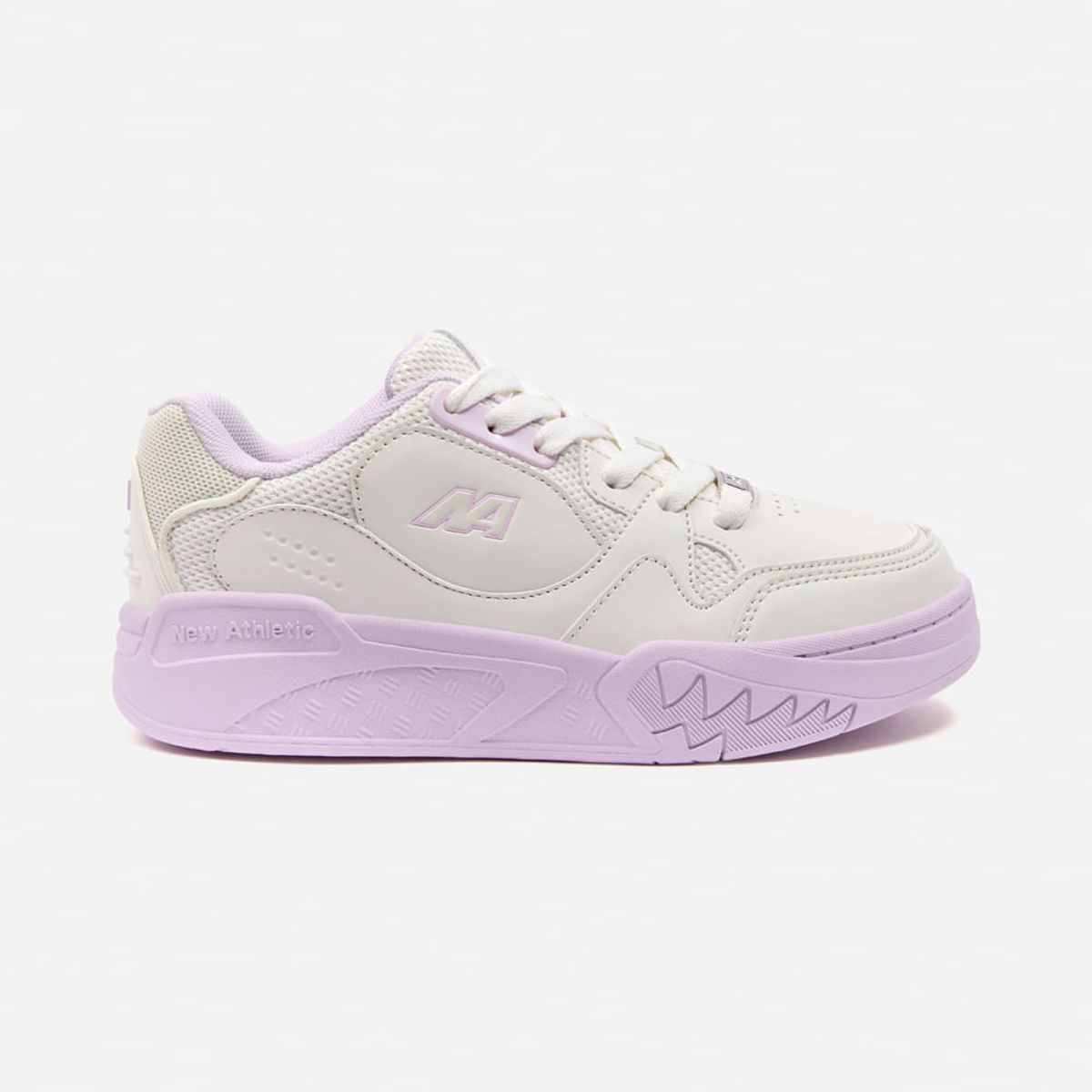 NEW ATHLETIC - Zapatillas New Athletic Skateboarding Kuel103 Crema Con Lila Mujer