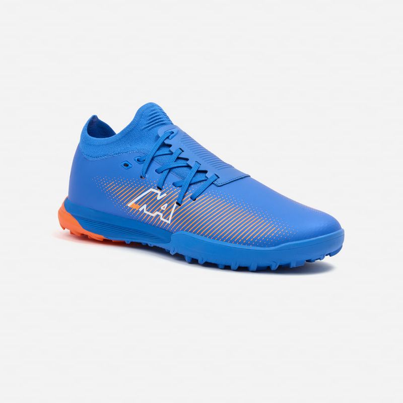 NEW ATHLETIC - Zapatillas New Athletic Football Cronos111 Azul Acero Con Naranja Juvenil