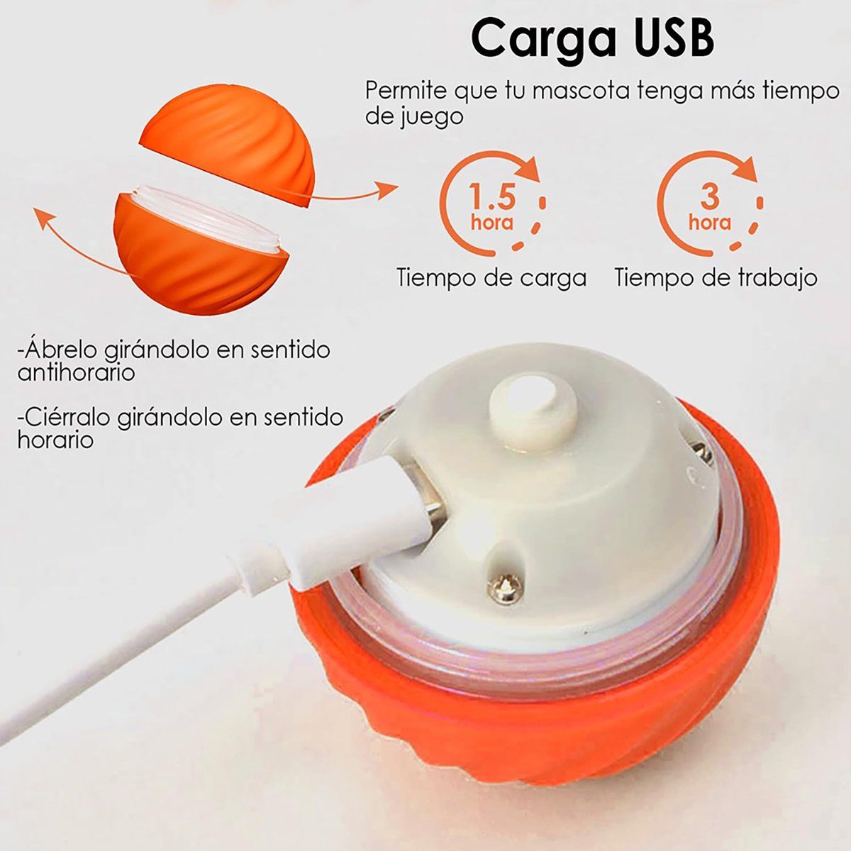 GENERICO - Pelota Interactiva para Perros y Cascara de Repuesto