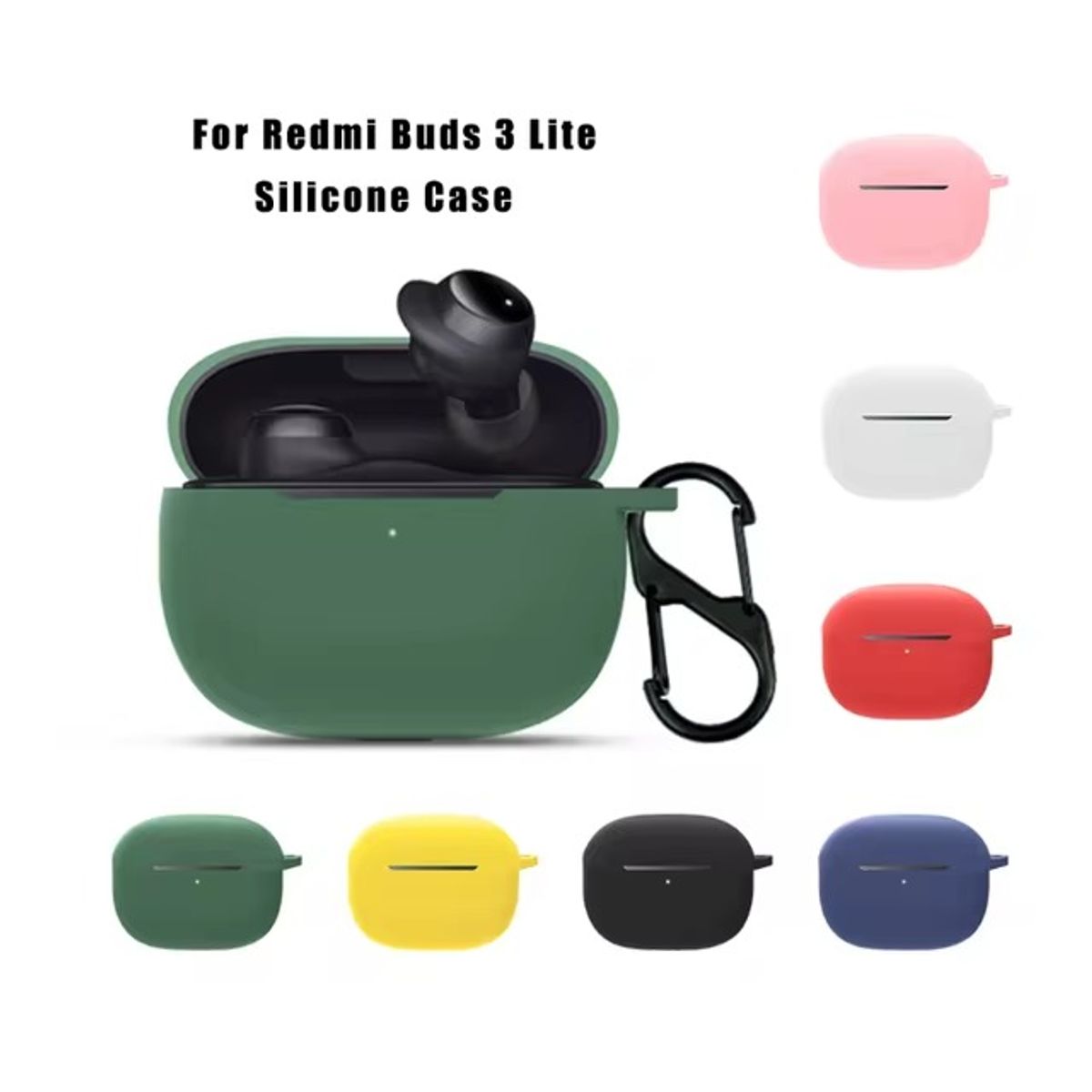 GENERICO - Case de silicona para Xiaomi Buds 3 Lite Azul