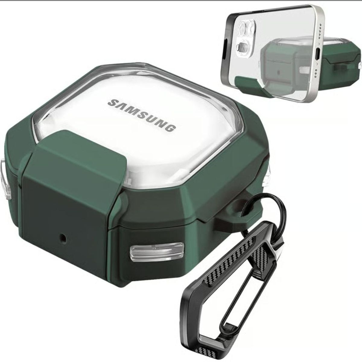 GENERICO - case TPU para Galaxy Buds pro buds 2 buds 2 pro FE LIVE Verde