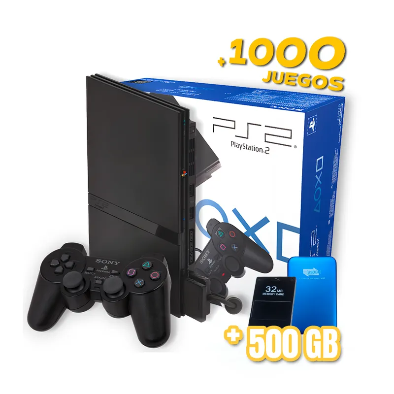 SONY - PlayStation 2 / Ps2 Slim Reacondicionado + Disco Duro