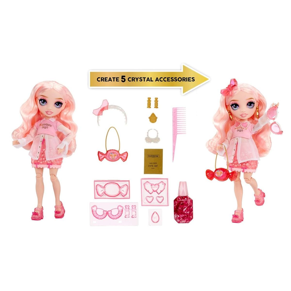 RAINBOW HIGH - Muñeca Rainbow High Creative Crystals Bella Parker