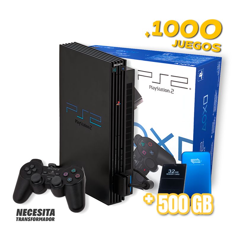SONY - PlayStation 2 / Ps2 Fat Reacondicionado + Disco Duro