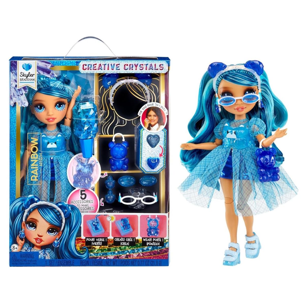 RAINBOW HIGH - Muñeca Rainbow High Creative Crystals Skyler