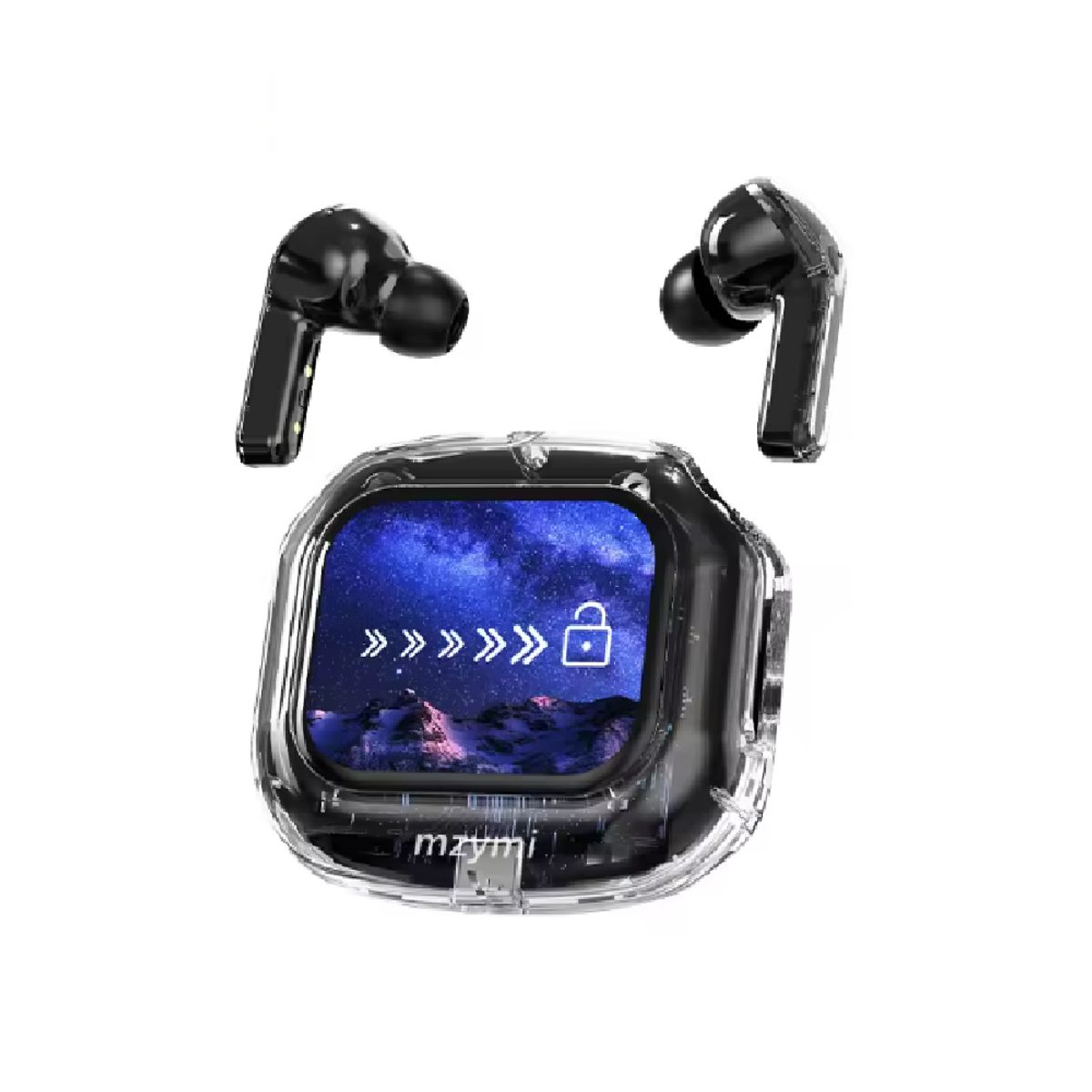 GENERICO - Audífonos con Pantalla AirMax Multifuncional Color Negro