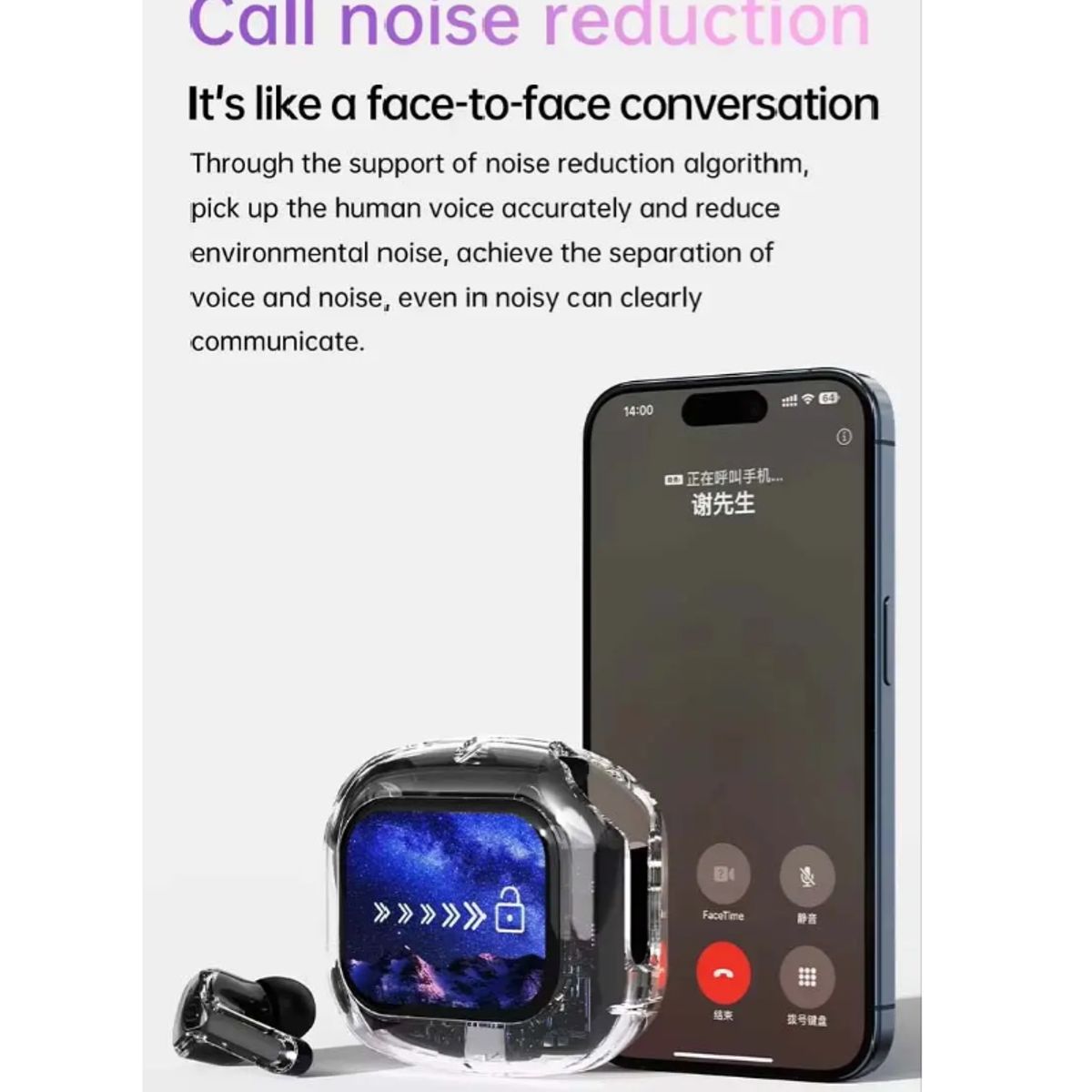 GENERICO - Audífonos con Pantalla AirMax Multifuncional Color Negro