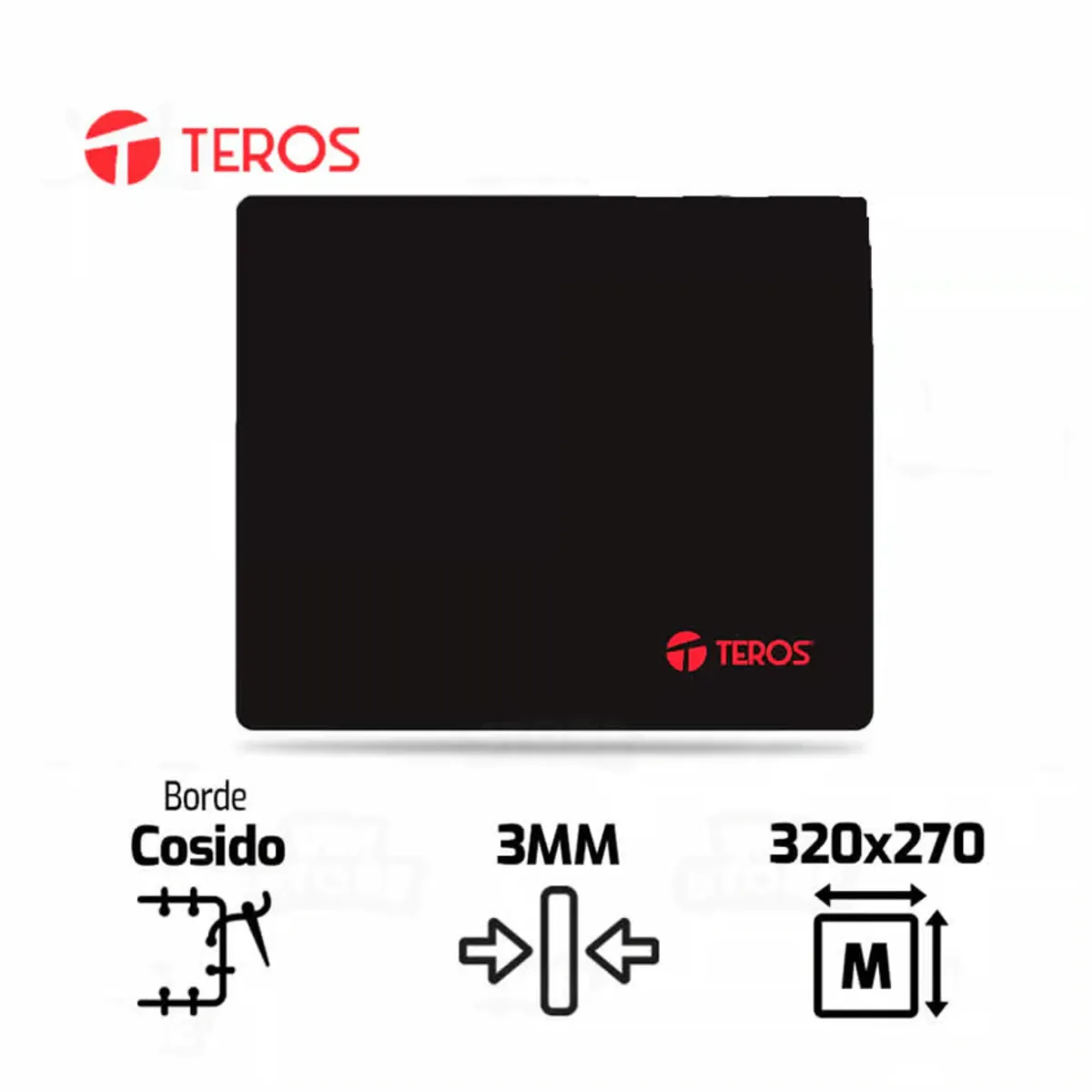 TEROS - MousePad Teros TE-3010S Negro