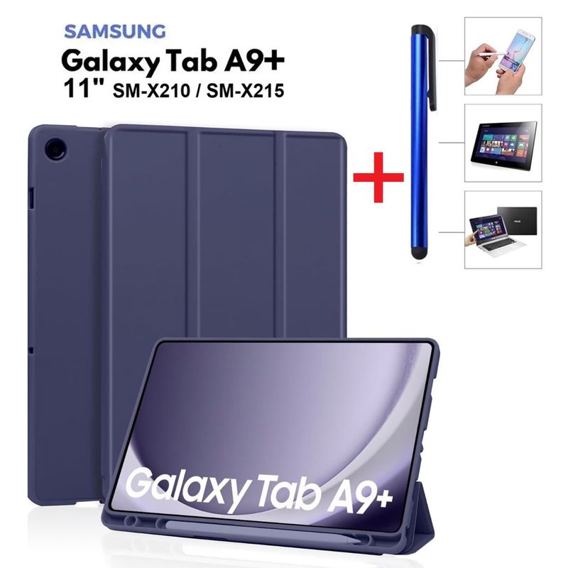 GENERICO - Funda Smart Cover + Lapiz Optico para Samsung Tab A9+ Plus SM-X210