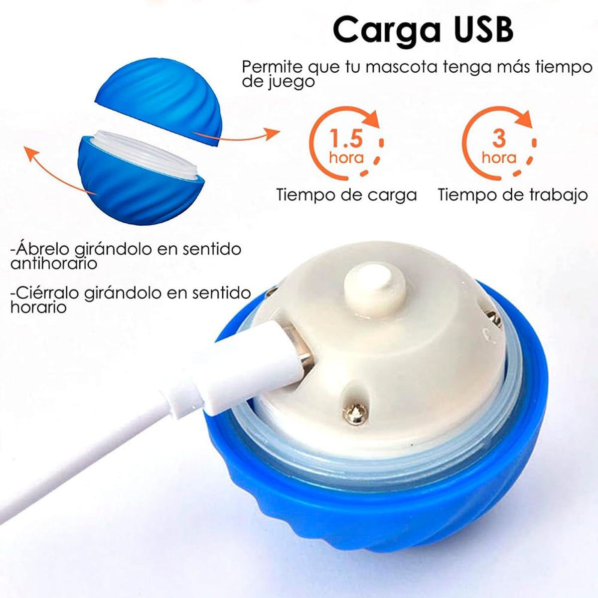 GENERICO - Pelota Interactiva para Perros y Cascara de Repuesto