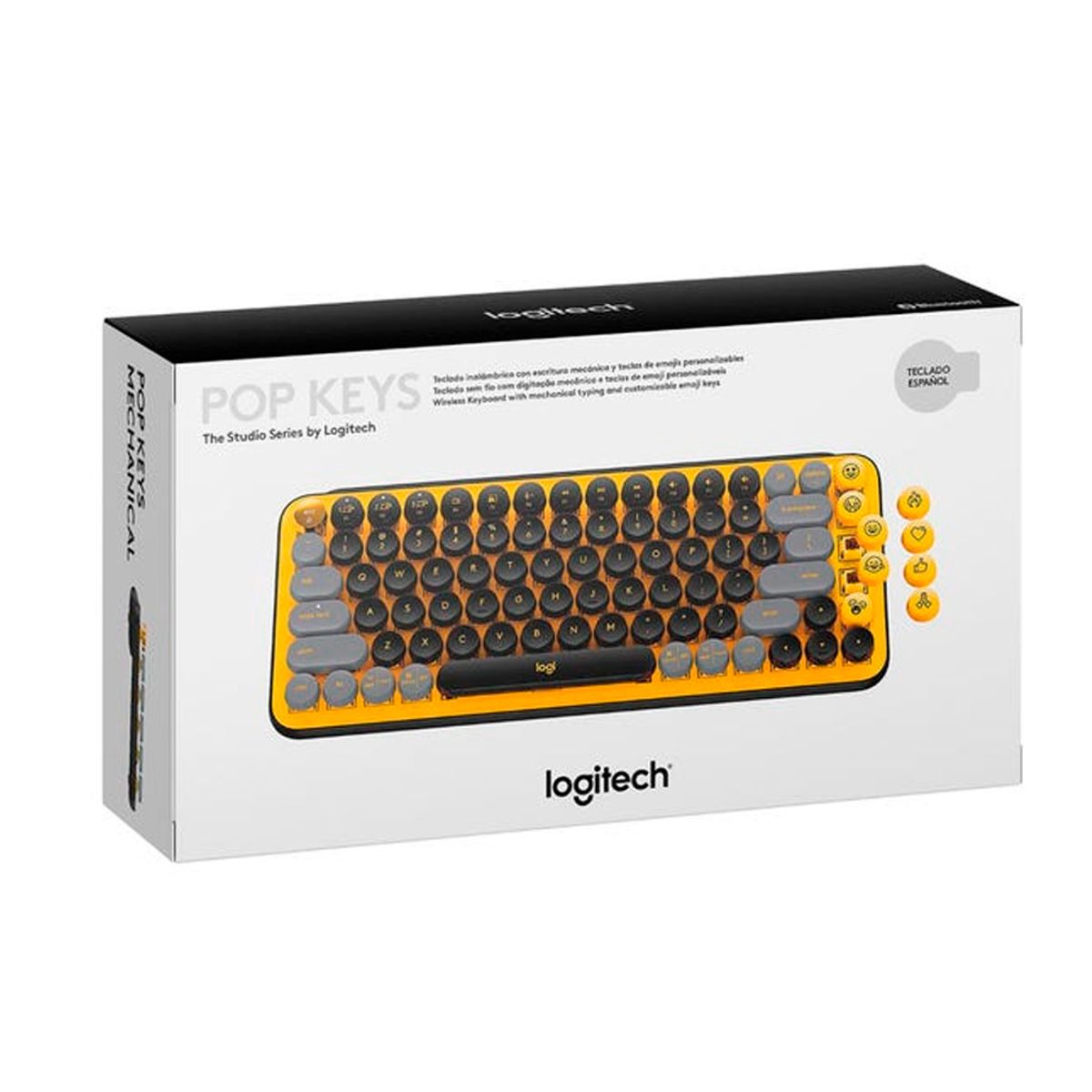LOGITECH - Teclado Pop Keys Mecánico Amarillo Wireless