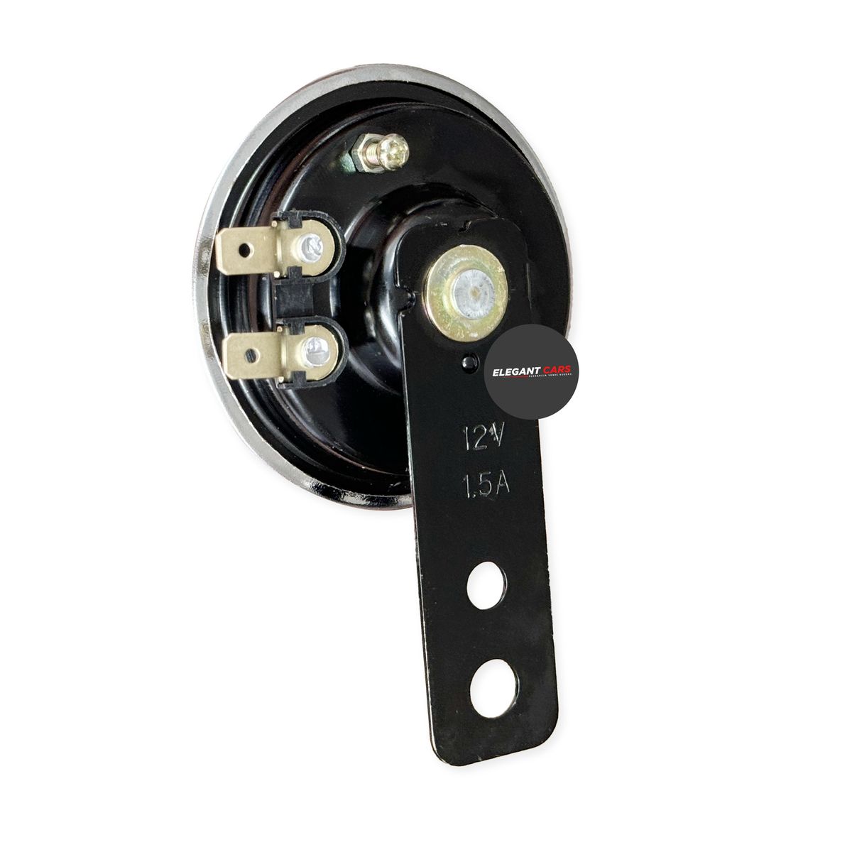 JET - Claxon Para  Moto Cromado Con Rojo 12v