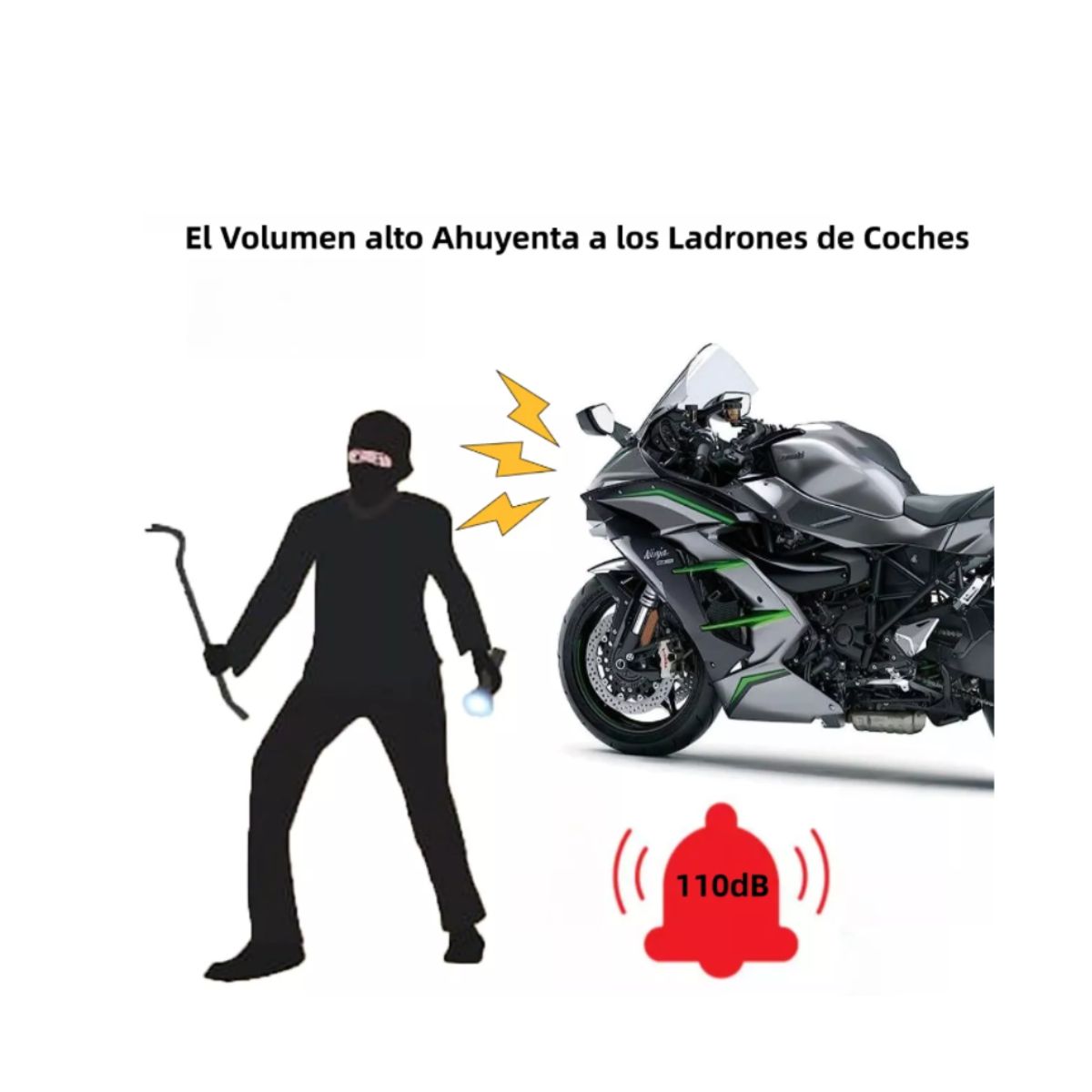 GENERICO - SEGURO DE TIMÓN PARA  MOTO