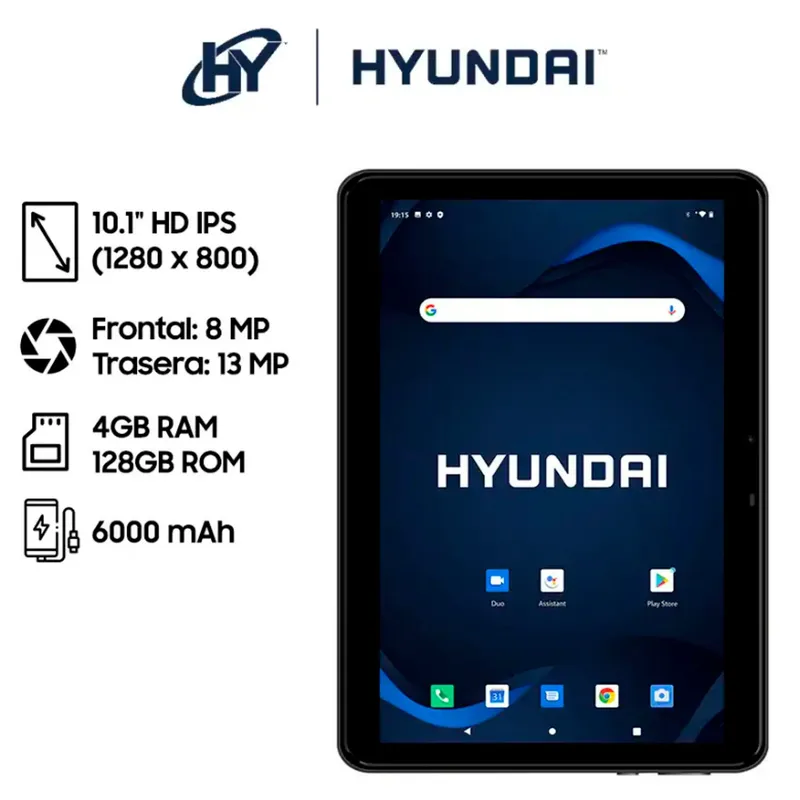 HYUNDAI - TABLET HYTAB PLUS 10LB4 OCTA CORE RAM 4GB ROM 128GB 10.1" HD ADROID 13