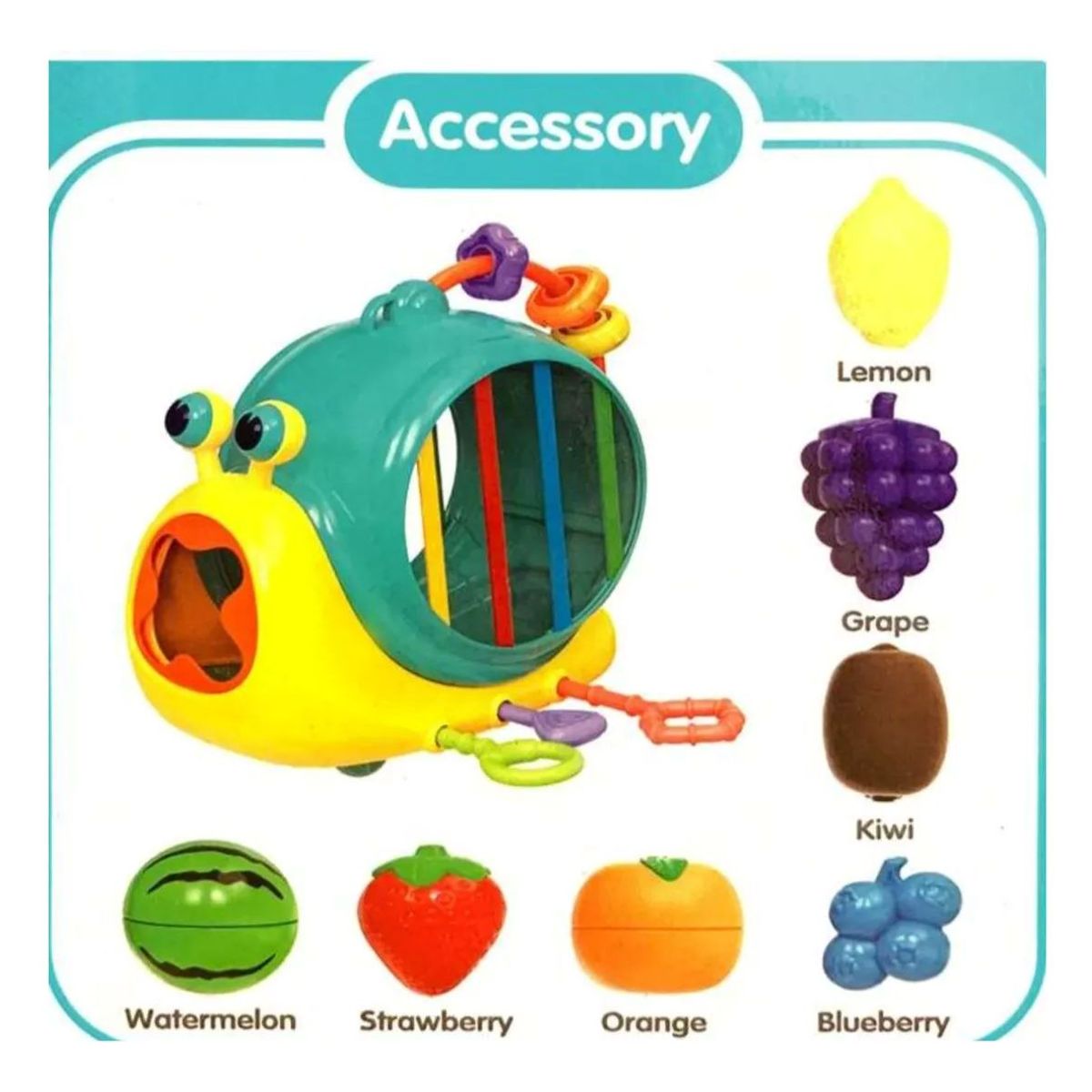 GENERICO - Juguete De Caracol Y Frutas De Encaje Didactico Para Bebes