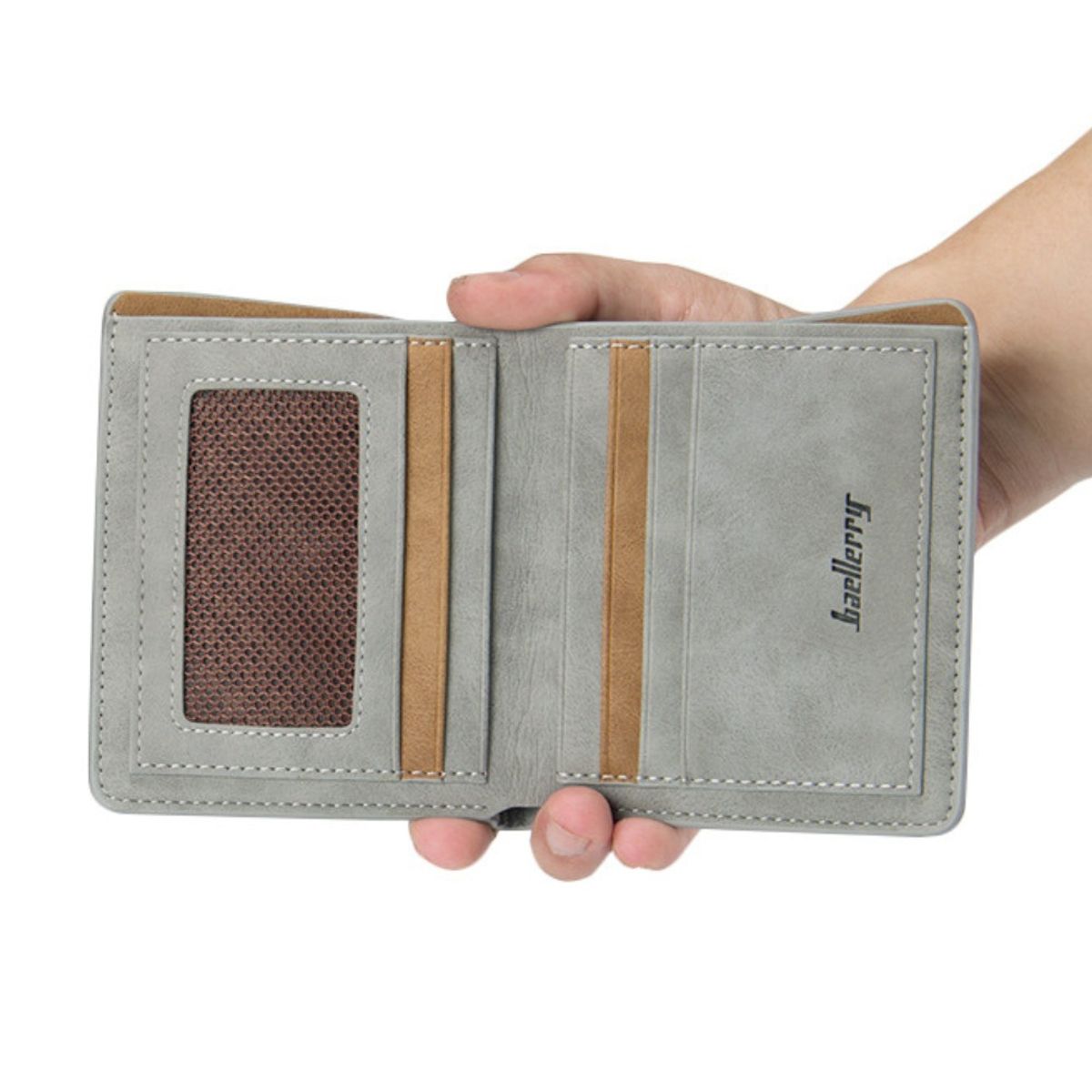 BAELLERRY - Moderna billetera de cuero vegano PU BLR1152M