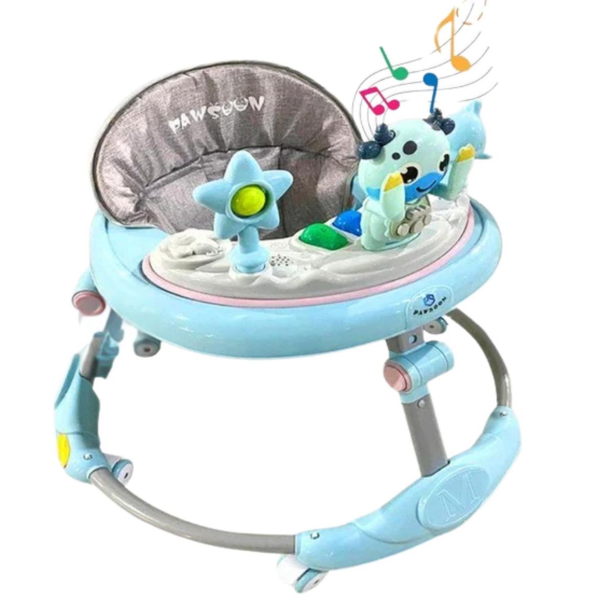 GENERICO - andador vaca lola para bebe de 6 meses celeste