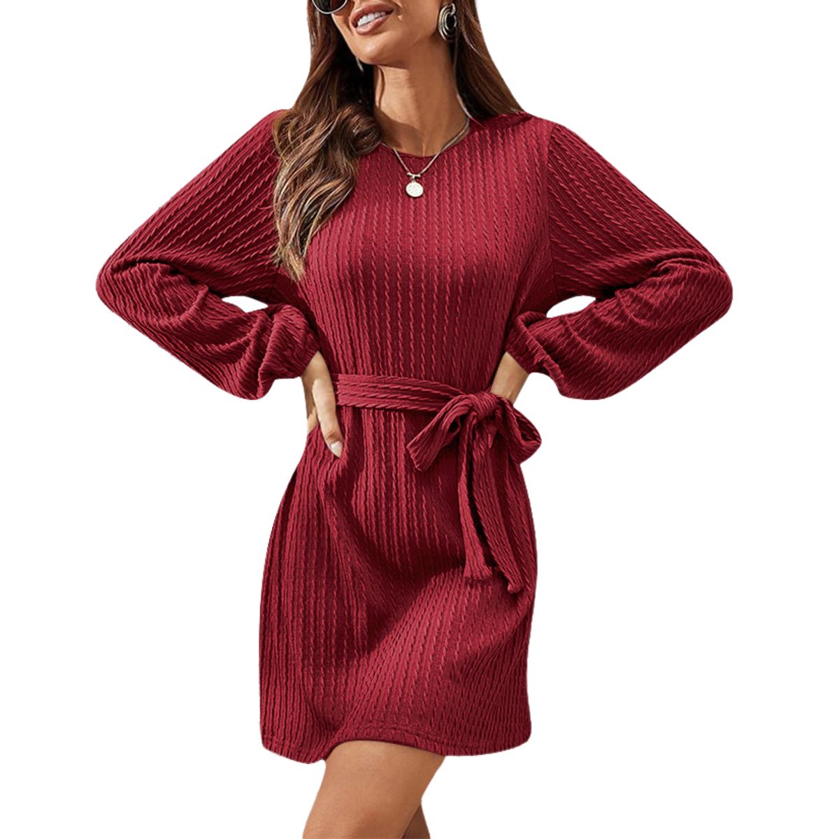 BLWOENS - Vestidos casuales de para mujeres - Rojo