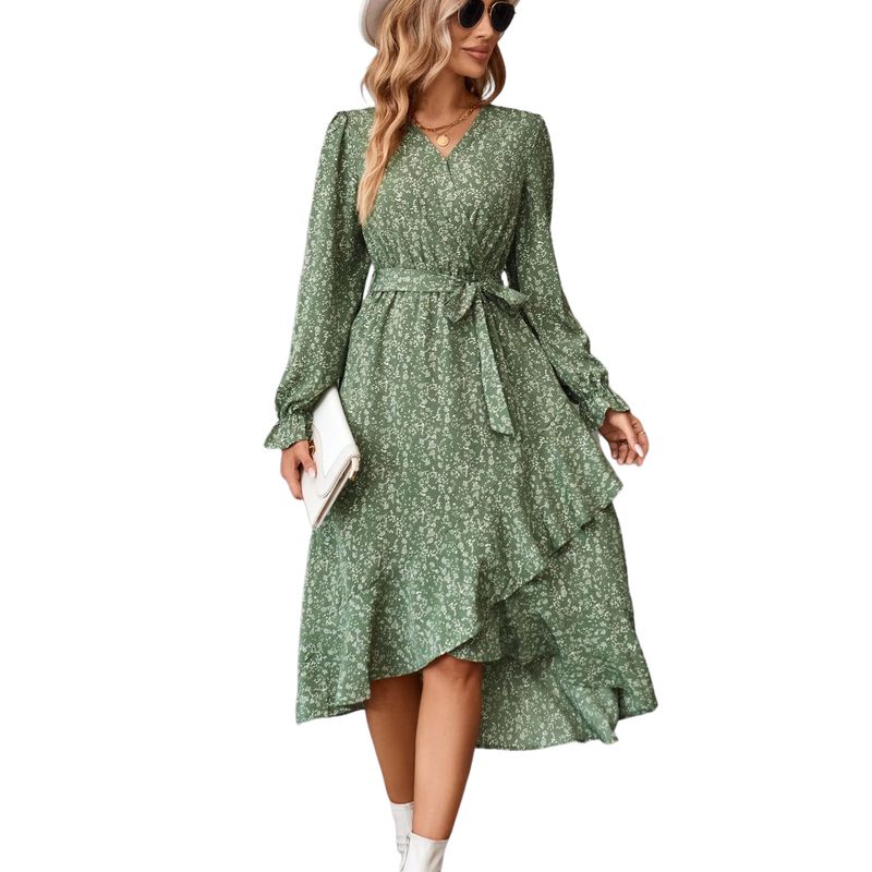 BLWOENS - Vestidos casuales de para mujeres - Verde