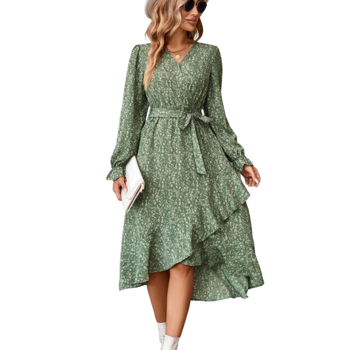 BLWOENS - Vestidos casuales de para mujeres - Verde