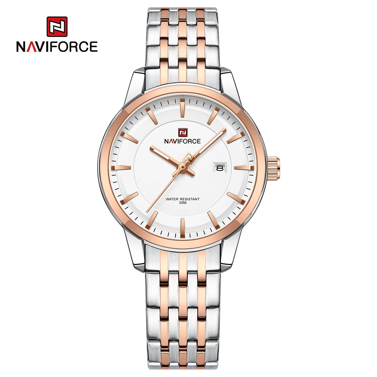 NAVIFORCE - Reloj Naviforce NF9228L Correa Acero Para Dama