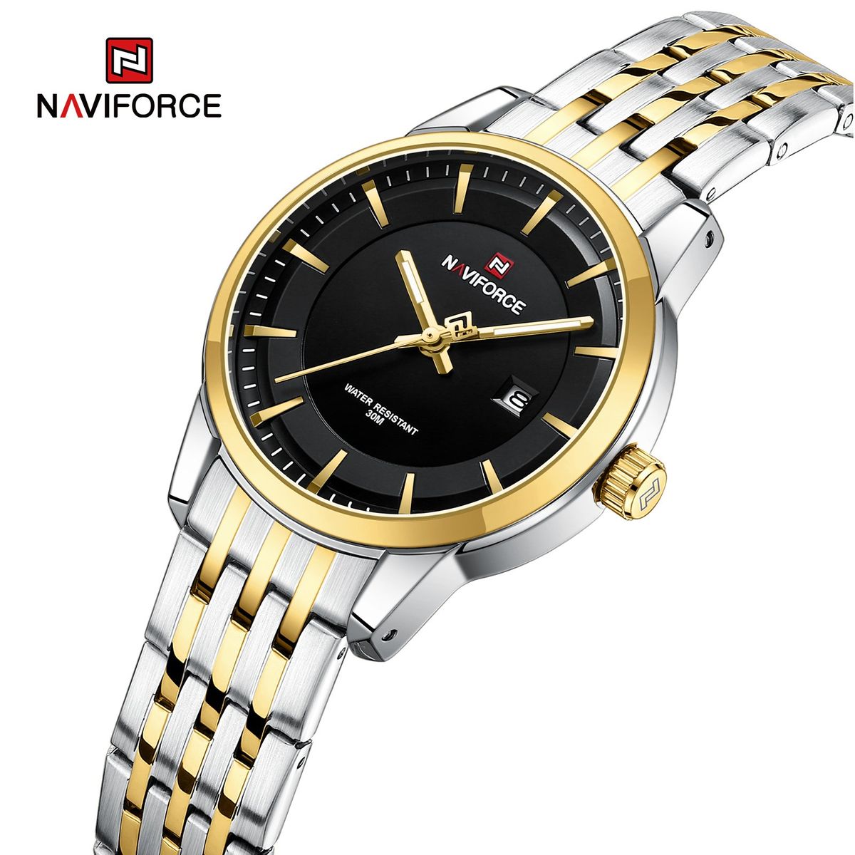 NAVIFORCE - Reloj Naviforce NF9228L Correa Acero Para Dama
