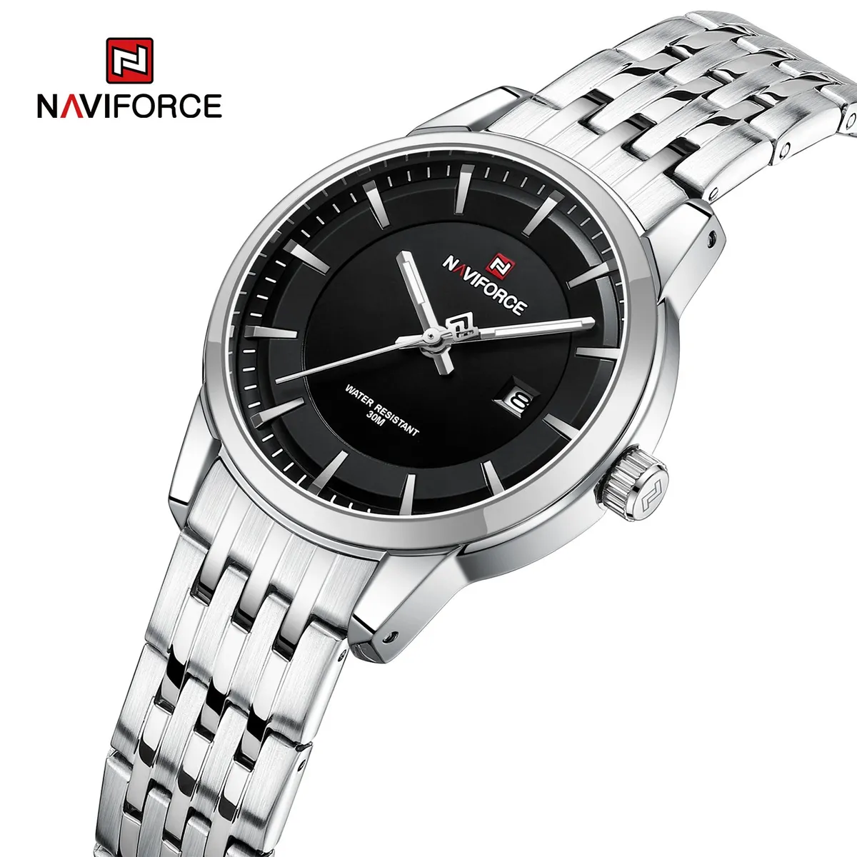 NAVIFORCE - Reloj Naviforce NF9228L Correa Acero Para Dama