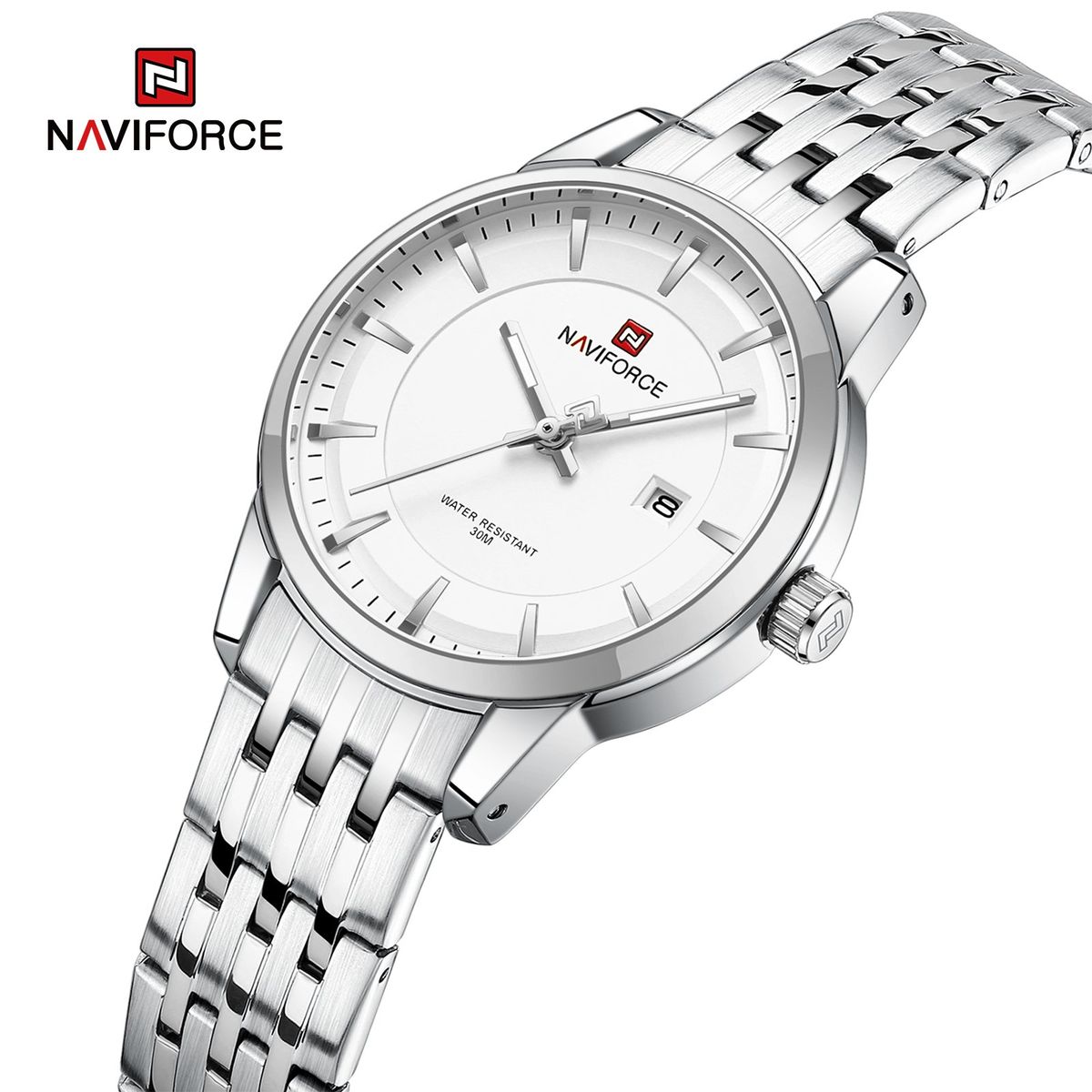 NAVIFORCE - Reloj Naviforce NF9228L Correa Acero Para Dama