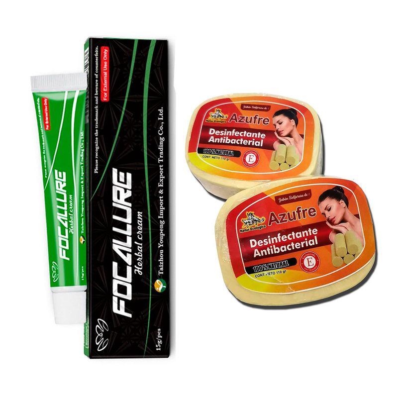 GENERICO - Jabón de azufre reparador para soriasis y accemas