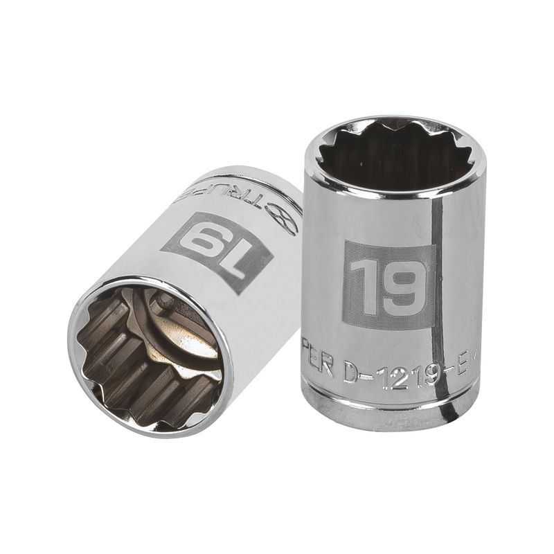 TRUPER - Dado 19mm Poligonal Encastre de 1/2" 13533 Truper