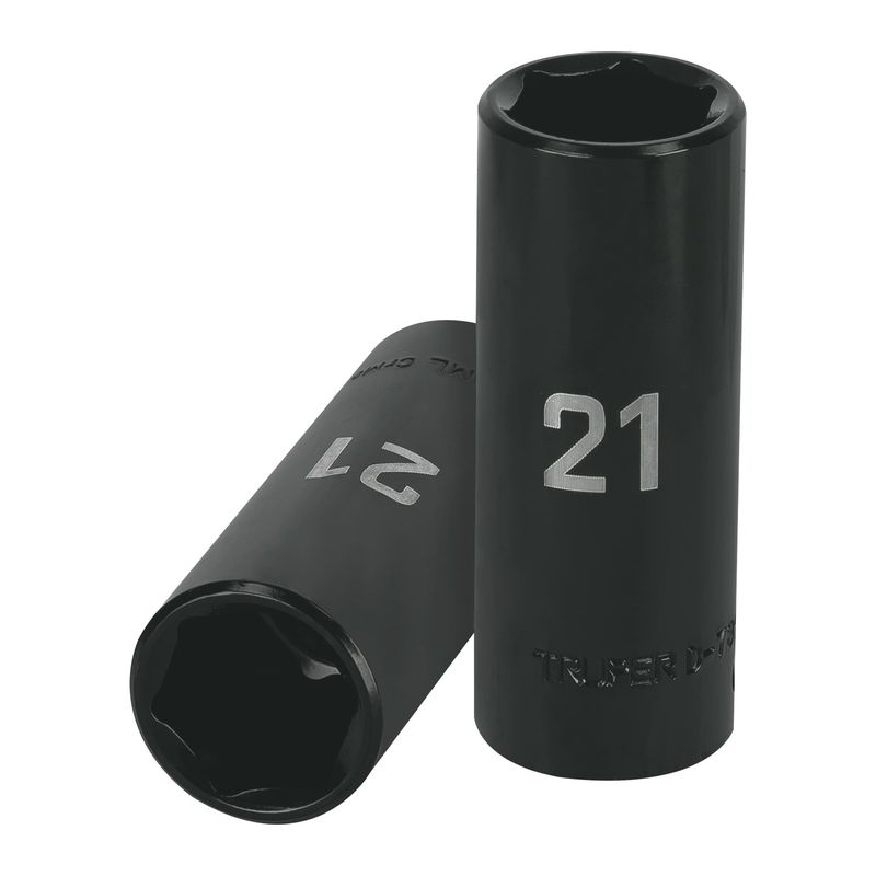 TRUPER - Dado 21mm Impacto Tubular Hexagonal Encastre de 1/2" 12433 Truper