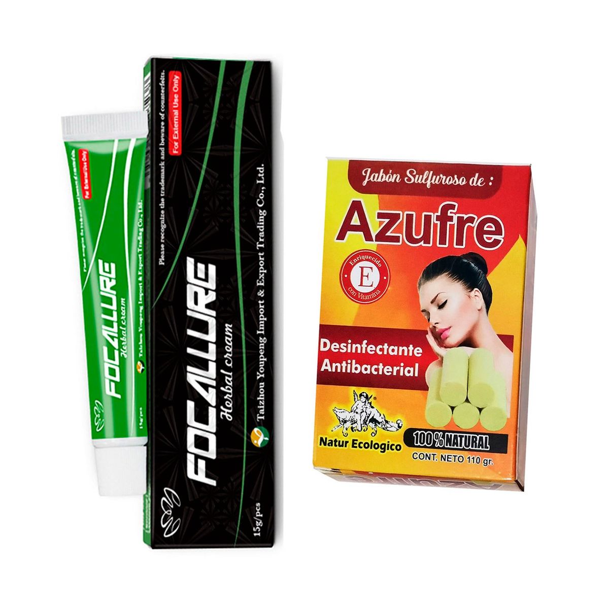 GENERICO - Jabón de azufre y crema para tratar  soriasis