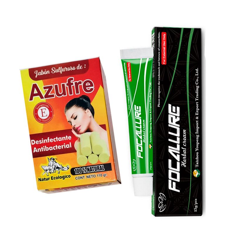 GENERICO - Jabón de azufre y cremas para tratar soriasis y eccemas