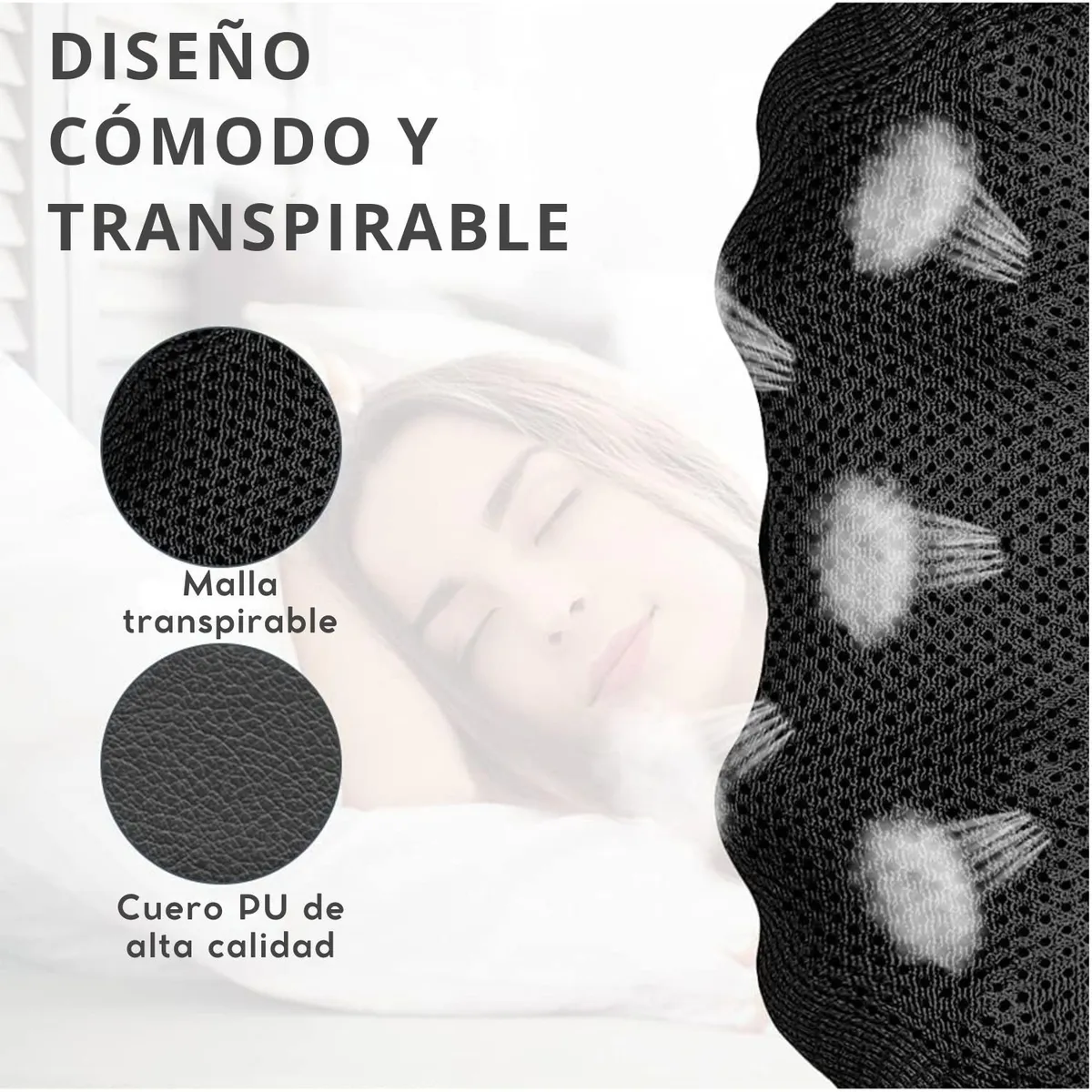 VICTORIA - Masajeador de Cuello y Espalda con 8 Rodillos y Calor Infrarrojo